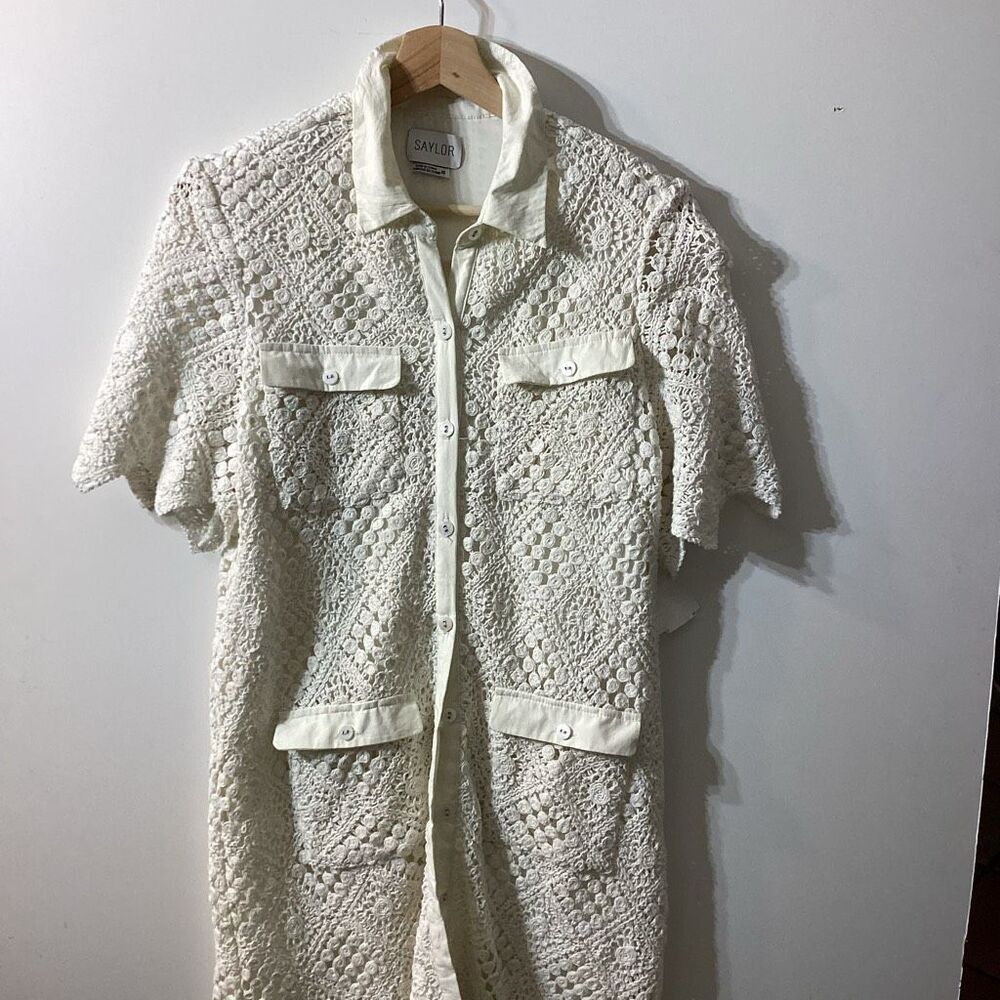 Saylor Aries Diamond‎ Crochet Mini Dress size XS - Picture 7 of 16